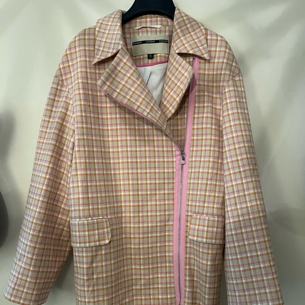 TOPSHOP pink coat